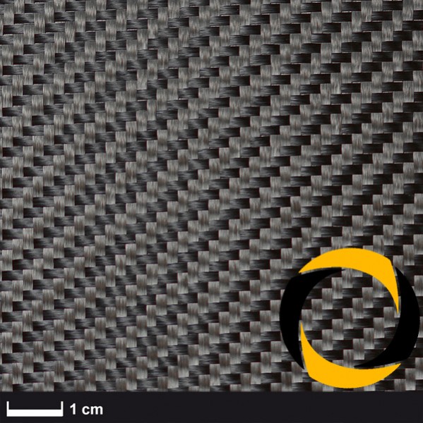 Kohlegewebe 200 g/m² (Köper, gespreizt) 100 cm